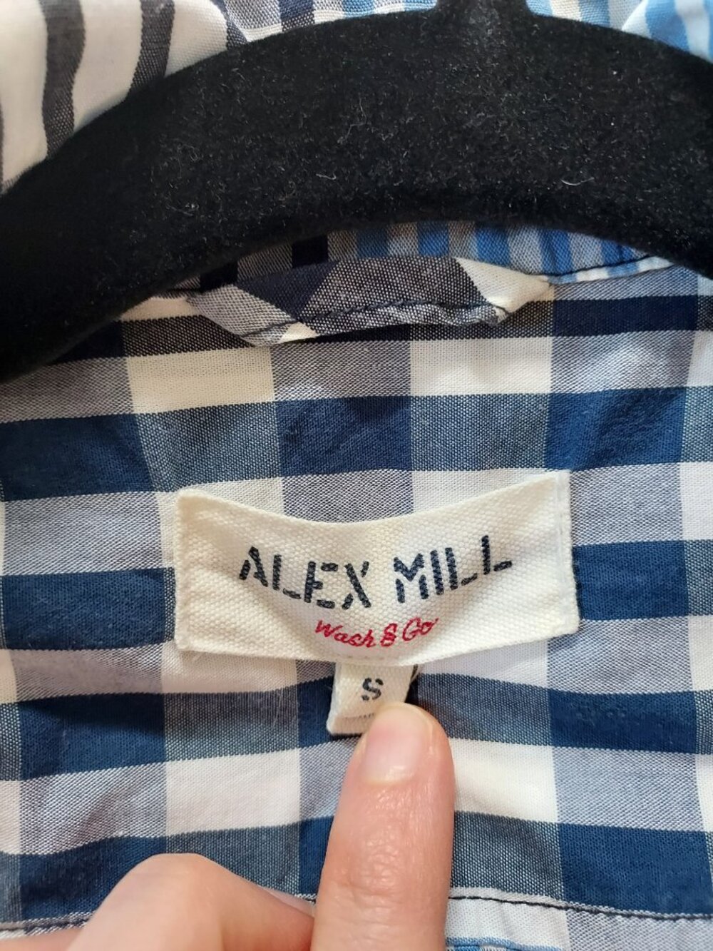 Alex Mill gingham shirt, size small - Picture 3 of 3